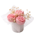 Mini bouquet de velas aromáticas en forma de rosas