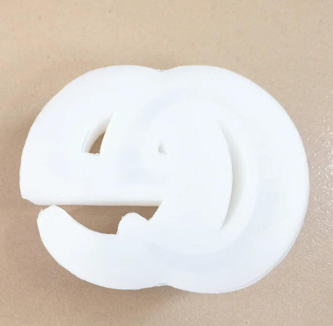 Molde de silicona de lujo con logotipo de marca, mini, gran tamaño, para velas, yeso, letras grandes personalizadas, resina epoxi, molde de silicona
